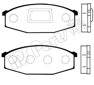 Комплект тормозных колодок, дисковый тормоз IPS Parts IBD-1131