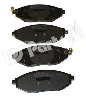 Комплект тормозных колодок, дисковый тормоз IPS Parts IBD-1W12