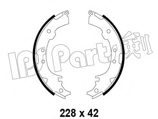 Тормозные колодки IPS Parts IBL-4297