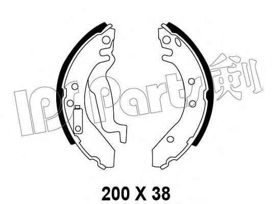 Тормозные колодки IPS Parts IBL-4410