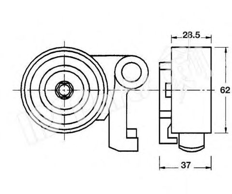 Устройство для натяжения ремня, ремень ГРМ IPS Parts ITB-6233