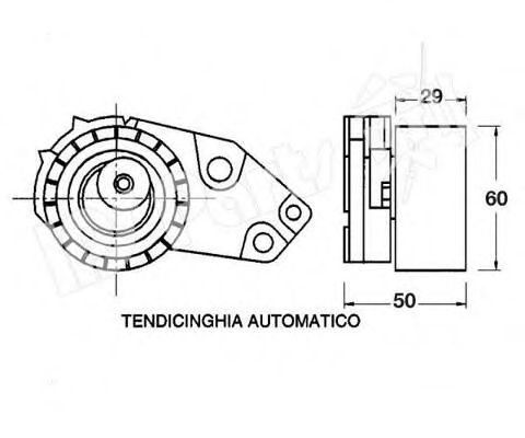 Устройство для натяжения ремня, ремень ГРМ IPS Parts ITB-6W04