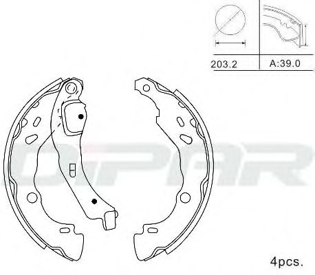 Комплект тормозных колодок DITAS DPB1022