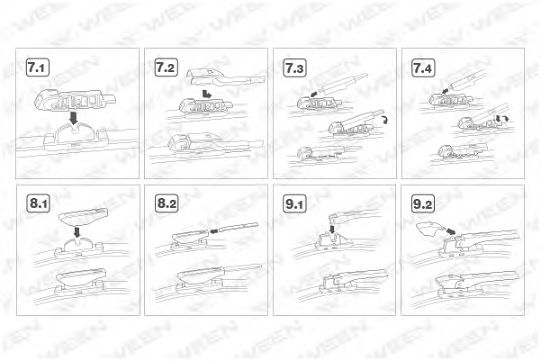 Щетка стеклоочистителя WEEN 1004018