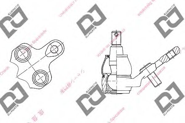 Несущий / направляющий шарнир DJ PARTS DB1000