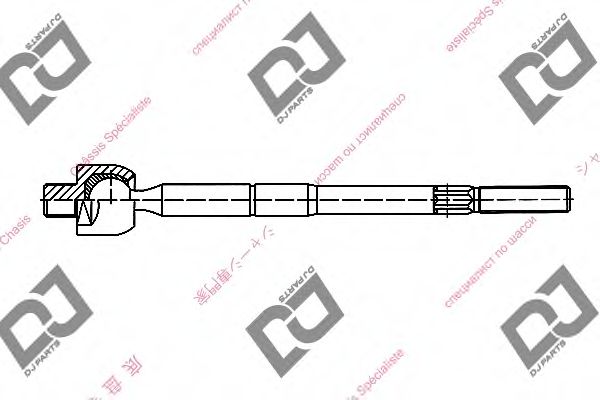 Осевой шарнир, рулевая тяга DJ PARTS DR1177