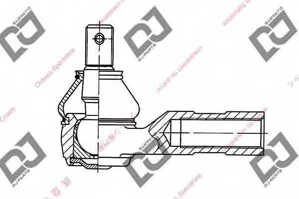 Наконечник поперечной рулевой тяги DJ PARTS DE1012