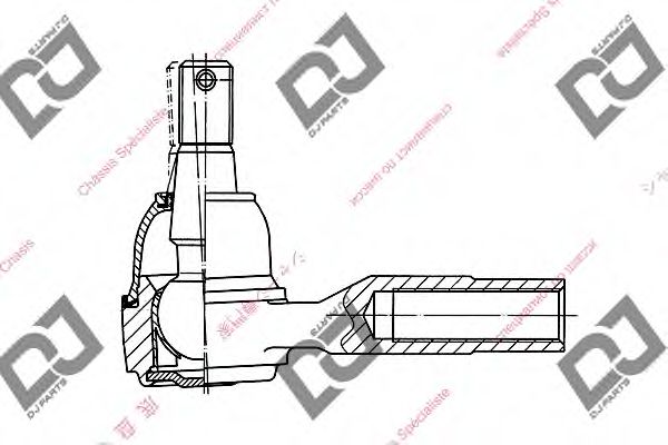 Наконечник поперечной рулевой тяги DJ PARTS DE1035