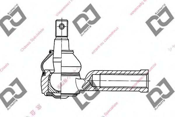 Наконечник поперечной рулевой тяги DJ PARTS DE1073