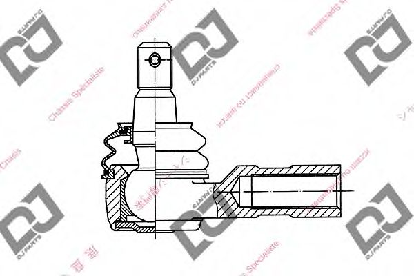 Наконечник поперечной рулевой тяги DJ PARTS DE1084