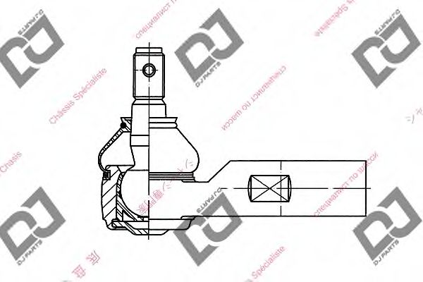 Наконечник поперечной рулевой тяги DJ PARTS DE1156