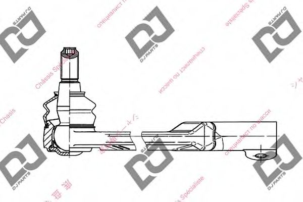 Наконечник поперечной рулевой тяги DJ PARTS DE1192