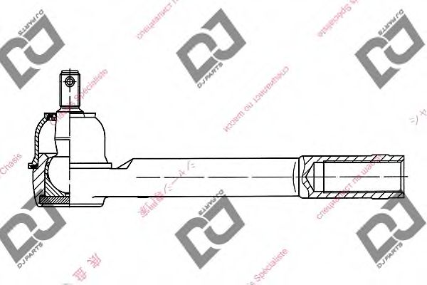 Наконечник поперечной рулевой тяги DJ PARTS DE1260