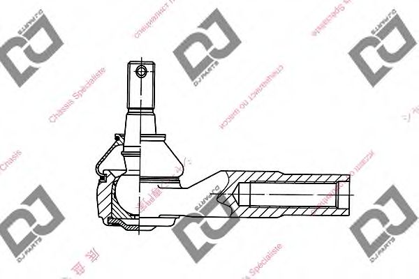 Наконечник поперечной рулевой тяги DJ PARTS DE1282