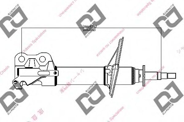 Амортизатор DJ PARTS DS1004GS