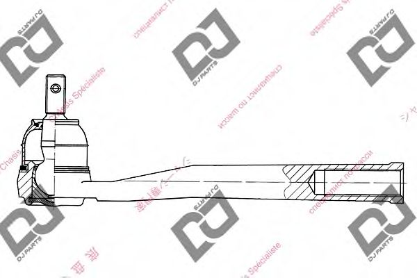 Наконечник поперечной рулевой тяги DJ PARTS DE1060