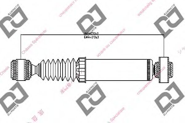 Амортизатор DJ PARTS DS1214GT