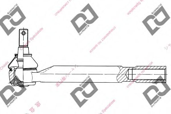 Наконечник поперечной рулевой тяги DJ PARTS DE1148