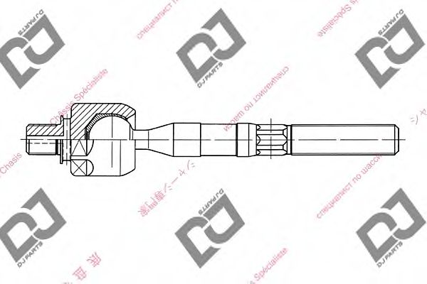 Осевой шарнир, рулевая тяга DJ PARTS DR1087