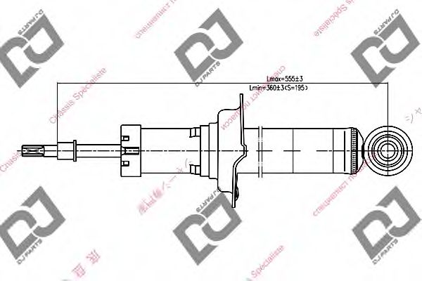 Амортизатор DJ PARTS DS1037GT