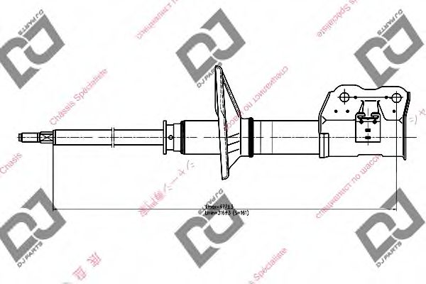 Амортизатор DJ PARTS DS1144HS