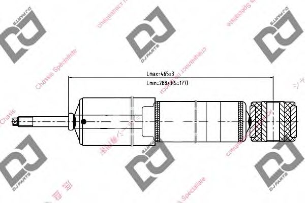 Амортизатор DJ PARTS DS1089GT