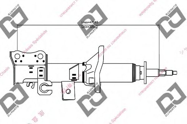 Амортизатор DJ PARTS DS1240GS
