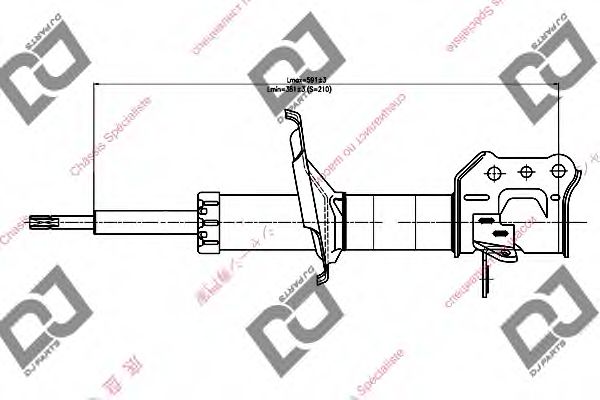 Амортизатор DJ PARTS DS1198GS