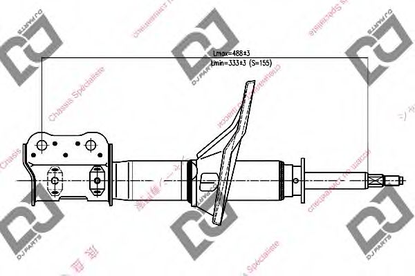Амортизатор DJ PARTS DS1275GS