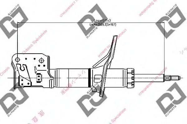 Амортизатор DJ PARTS DS1293GS