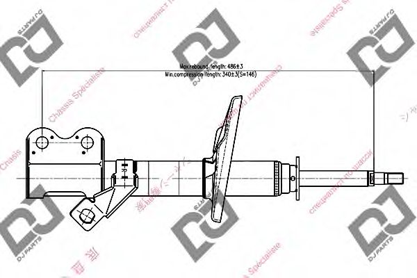 Амортизатор DJ PARTS DS1010GS