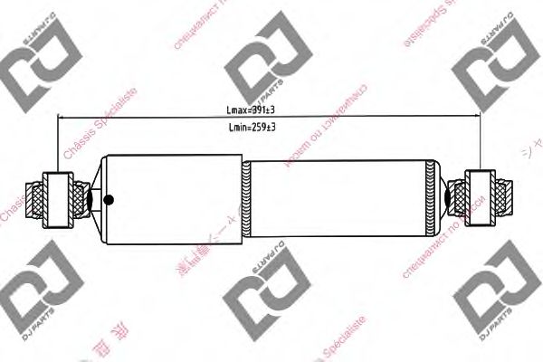 Амортизатор DJ PARTS DS1357GT
