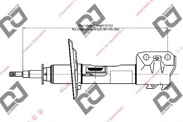 Амортизатор DJ PARTS DS1491GS