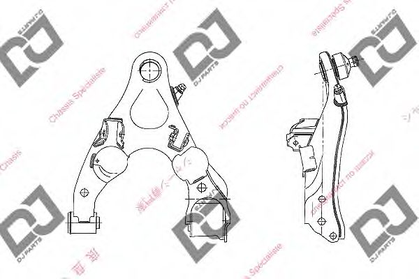 Рычаг независимой подвески колеса, подвеска колеса DJ PARTS DA1365