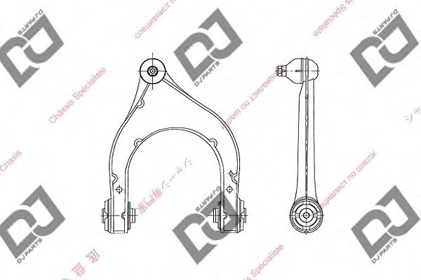 Рычаг независимой подвески колеса, подвеска колеса DJ PARTS DA1137