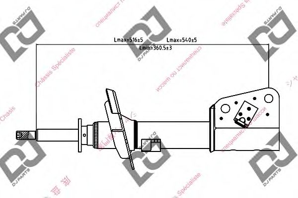 Амортизатор DJ PARTS DS1416GS