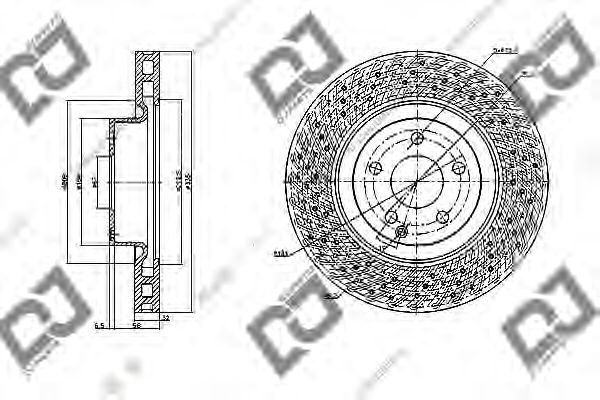 Тормозной диск DJ PARTS BD1148