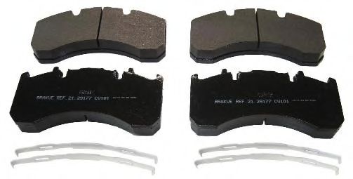 Комплект тормозных колодок, дисковый тормоз AIR FREN 21.29177