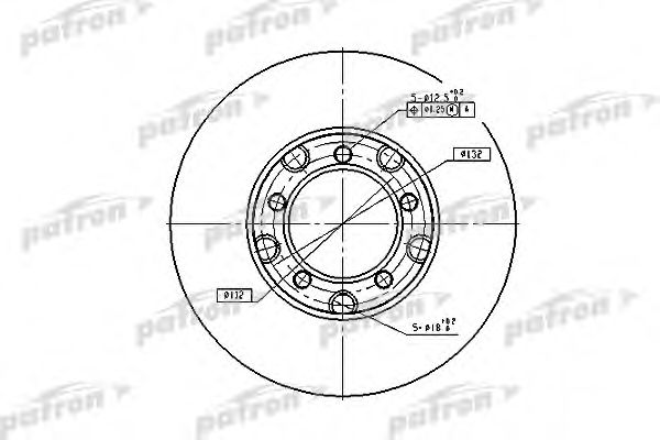 Тормозной диск PATRON PBD1577