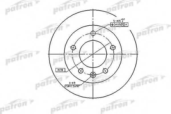 Тормозной диск PATRON PBD2790