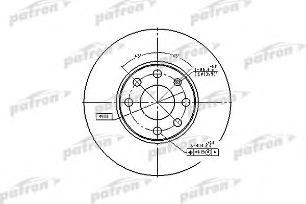 Тормозной диск PATRON PBD4042