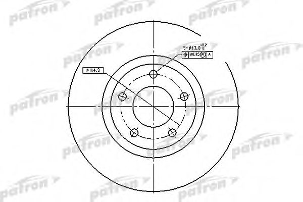 Тормозной диск PATRON PBD4385