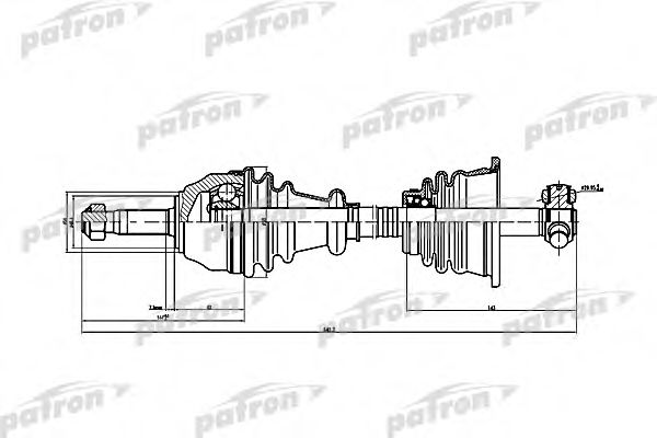 Приводной вал PATRON PDS1074