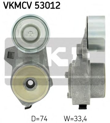 Натяжной ролик, поликлиновой  ремень SKF VKMCV 53012