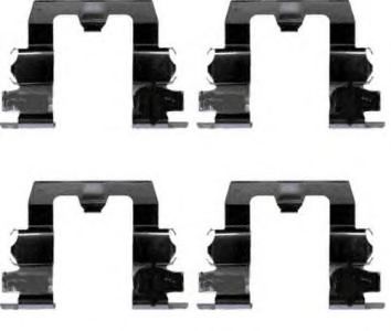 Комплектующие, колодки дискового тормоза BREMBO A 02 266