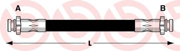 Тормозной шланг BREMBO T 15 001