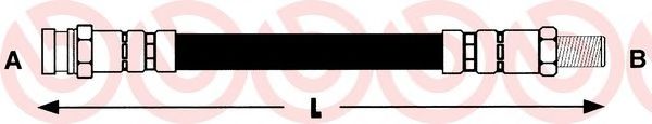 Тормозной шланг BREMBO T 49 028