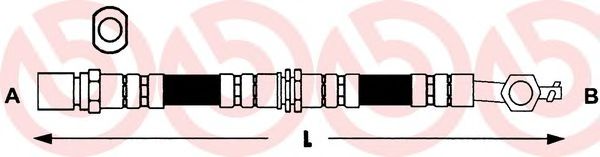 Тормозной шланг BREMBO T 83 069