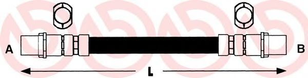 Тормозной шланг BREMBO T 85 039