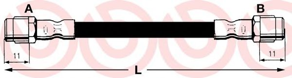 Тормозной шланг BREMBO T 85 041